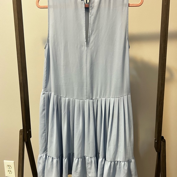 Aritzia Sunday Best Light Blue Raleigh Babydoll Dress Sz Small - Picture 3 of 5